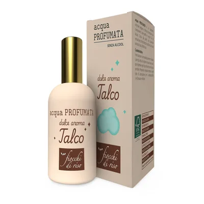 Fiocchi di riso acqua profumata talco senza alcool 50 ml