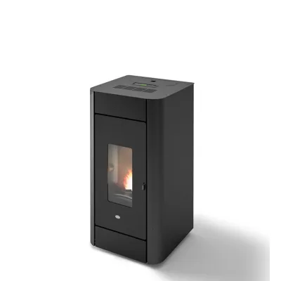 Eva Calòr Termostufa a pellet ventilata FRIDA 13 901670700 finitura nero