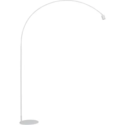 Piantana in metallo bianco con diffusore orientabile, 1 luce GU10, 185x224cm