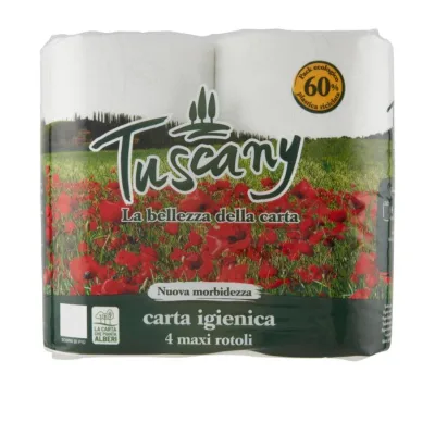 Tuscany carta igienica maxi rotoli 4 pz