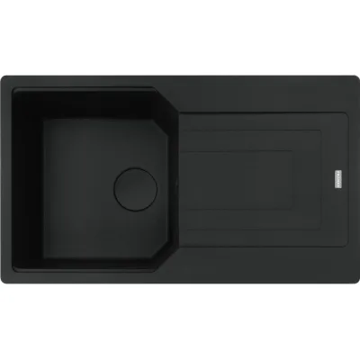 PRONTA CONSEGNA - Franke: Lavello una vasca con gocciolatoio Urban Incasso UBG 611-86 114.0718.497 finitura black matt da 86x50 cm