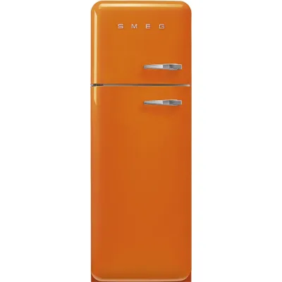 Smeg Frigorifero doppia porta con cerniere a sinistra a libera installazione FAB30LOR6 finitura arancione da 60 cm - IN PROMOZIONE FINO AL 30/06
