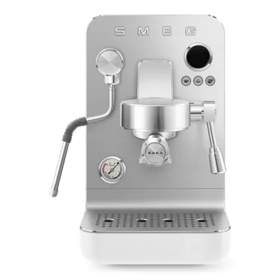 PRONTA CONSEGNA - Smeg Macchina da caffè espresso manuale EMC02WHMEU finitura bianco