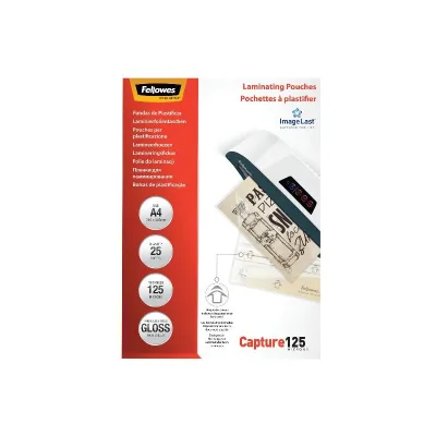 FELLOWES LEONARDI CF25CAPTURE125 POUCHES LUCIDE A4 5396301