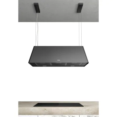 Airforce Cappa a isola filtrante GAIAXXL BL/F/100 CCGAI100002 finitura nero da 100 cm