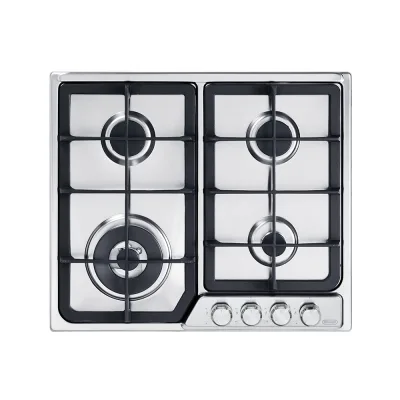 De Longhi Piano cottura a gas PFI 46 GH in acciaio inox da 58 cm