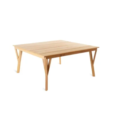 Unopiù Tavolo fisso SYNTHESIS in teak da 150x150 cm - IN PROMOZIONE FINO AL 6/07