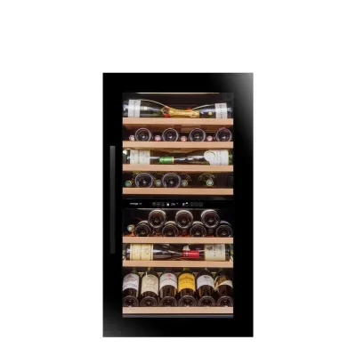 Avintage Cantinetta vino a colonna da incasso AVI105G2 finitura nero da 60 cm