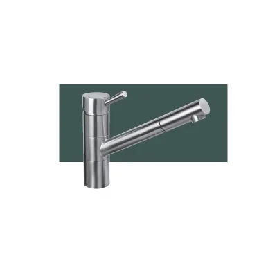 Foster Miscelatore monocomando con canna girevole e bocca estraibile 8550 000 finitura ottone satinato