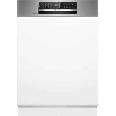 Bosch Lavastoviglie con frontalino a vista da incasso SMI6ECS00E finitura acciaio da 60 cm - Serie 6