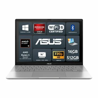 ASUS Vivobook S14 M3407HA-LY018W AMD Ryzen 5 220 16GB AMD Radeon Graphics SSD 512GB 14'' WUXGA Win11 Home