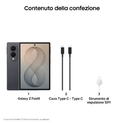 GALAXY FOLD8 12+256GB BLACK SM-F971BZKBEUE