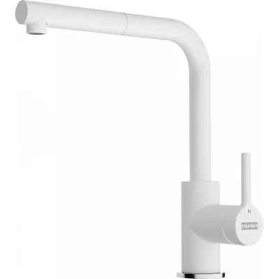 PRONTA CONSEGNA - Franke: Miscelatore monocomando Lina L Doccia 115.0728.485 finitura bianco
