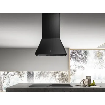 Elica Cappa a isola IKONA BL MAT/A/60 PRF0164784 finitura nero effetto soft touch da 60 cm