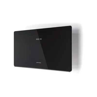 Faber Cappa a parete GLAM FIT ZERO DRIP BK 80 330.0615.657 finitura vetro nero da 80 cm