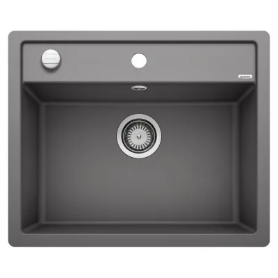 Blanco Lavello una vasca DALAGO 6-F 1518851 finitura grigio roccia da 60.5x50 cm - Filotop