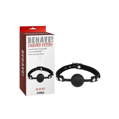 Morso BDSM Nero Ball Gag Silicone Regolabile Fetish Bocca Bondage Unisex Adulto