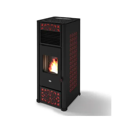 Eva Calòr Stufa a pellet GEMMA 901679300 finitura rosso