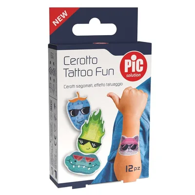 Pic solution cerotto tattoo fun 12 pezzi