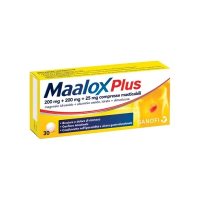 MAALOX PLUS 30 COMPRESSE MASTICABILI