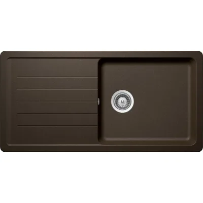 Schock Lavello una vasca con gocciolatoio TOLEDO D100 L TOLD100LA87 finitura bronze da 100x50 cm