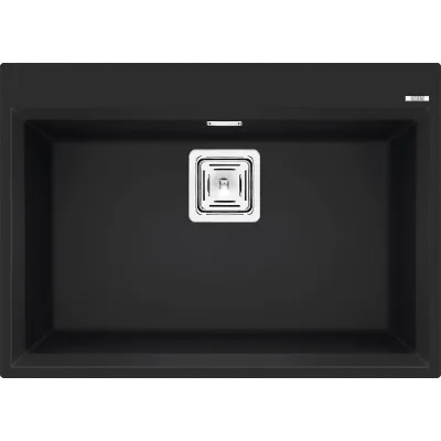 Elleci Lavello una vasca KARISMA 120 LGK12040 finitura composito G40 nero da 70x50 cm