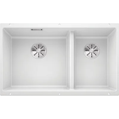 Blanco | Lavello due vasche SUBLINE 430/270-U 1523155 finitura bianco da 75.5x46 cm - Sottotop