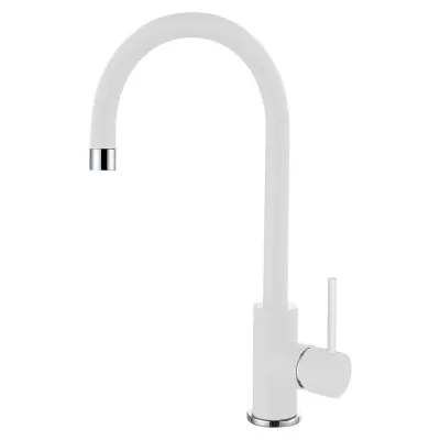 Elleci Miscelatore monocomando con canna girevole CLOUD MGKCLO68 finitura G68 bianco