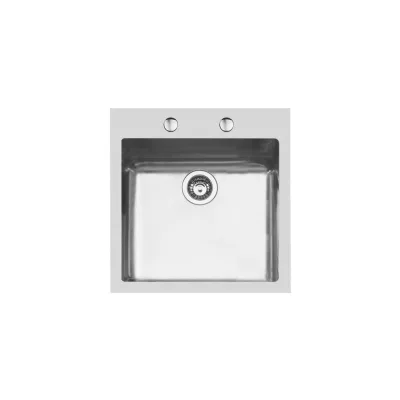 Foster Lavello una vasca 2274 050 finitura acciaio inox da 51x52 cm