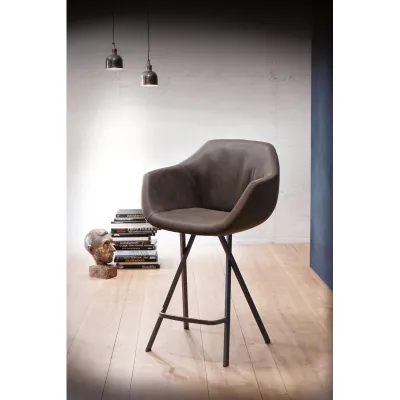 Ozzio Sgabello Dumbo art. S552 con struttura in metallo e seduta in tessuto