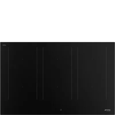 Smeg S Piano cottura a induzione SIM3864N in vetroceramica nero opaco da 80 cm