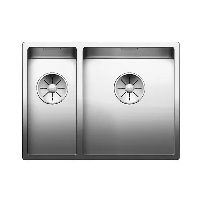 Blanco Lavello una vasca DX con vaschetta CLARON 340/180-U 1517227 in acciaio inox da 58.5x44 cm - Sottotop