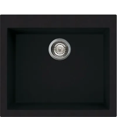 Smeg S Lavello una vasca VZ57N finitura nero da 57x50 cm - Sopratop - IN PROMOZIONE FINO AL 6/07