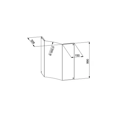 Faber Kit camino superiore 112.0157.261 finitura inox