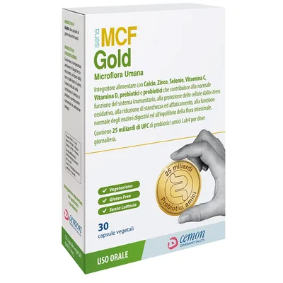 Mcf gold 30 capsule vegetali senza glutine senza lattosio