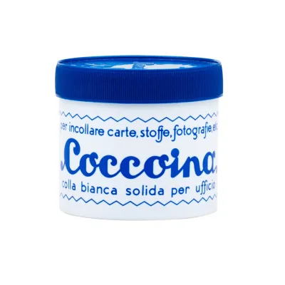 Colla in Pasta, Barattolo in Plastica 125g Bianco Coccoina