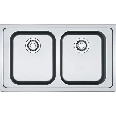 Franke: Lavello due vasche da incasso SRX 620-86 101.0356.664 in acciaio inox da 86 cm