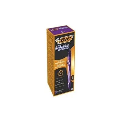 Penna a sfera retrattile Bic Gel-Ocity Quick Dry Punta 0,7 mm Inchiostro gel Asciugatura ultra rapida Colore VIOLA 964772