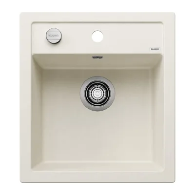 Blanco Lavello una vasca DALAGO 45 1527059 finitura soft white da 46.5x51 cm - Sopratop