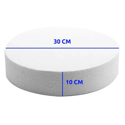 Dischi di polistirolo per torte Ø 30cm - densità kg 15