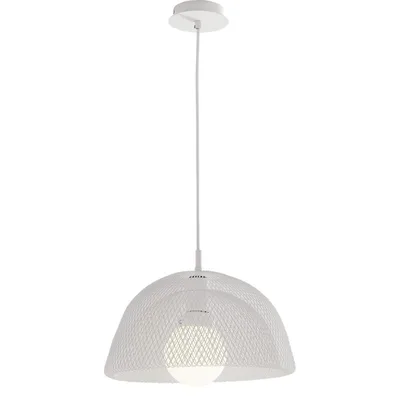 Lampadario a sospensione Bianco 1Xe27 34X37X150Cm