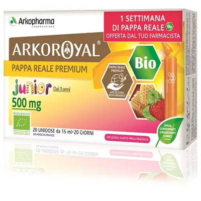 Arkoroyal Junior Pappa Reale Premium 20 Flaconcini