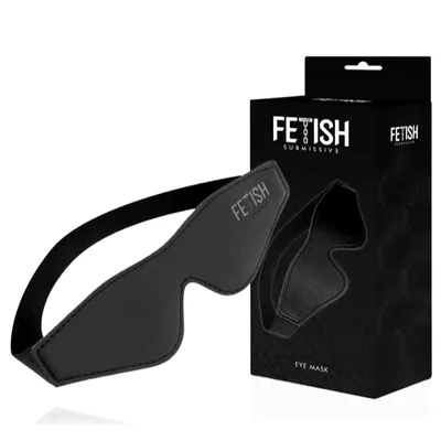 Fetish Submissive Maschera Occhi Vegan Leather Neoprene BDSM Bondage Sex Toy