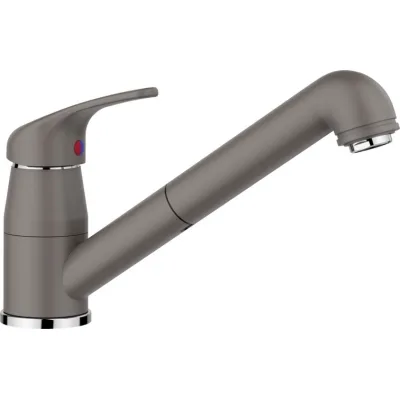 Blanco | Miscelatore monocomando con doccetta estraibile DARAS-S 1526936 finitura grigio vulcano