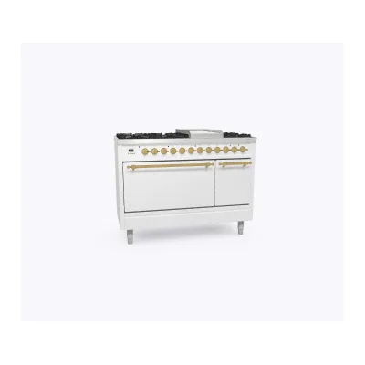 Ilve Cucina P12N da incasso Nostalgie P12FDQNE3 doppio forno cieco e piano cottura 8 fuochi con fry top e dual da 120 cm