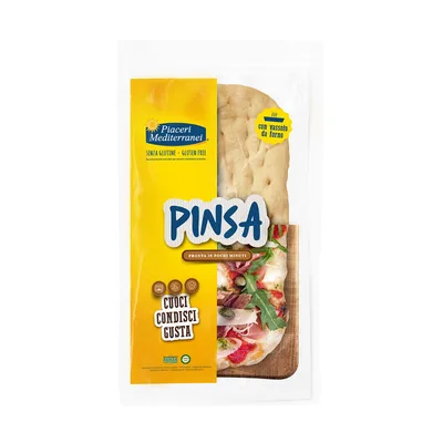 Piaceri mediterranei pinsa 250 g naturalmente senza lattosio