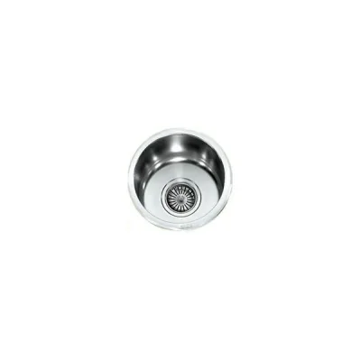 Alpes Vasca circolare sottotop VDS 25 in acciaio inox da Ø29 cm