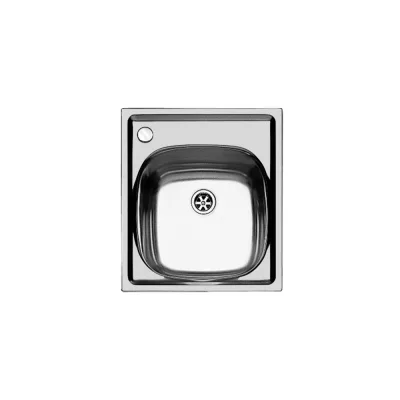 Foster Lavello una vasca 1144 002 finitura acciaio inox da 44x50 cm - Vasca a sinistra - IN PROMOZIONE FINO AL 30/06
