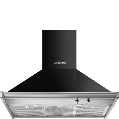 Smeg S Cappa aspirante a parete KD90HNE finitura nero da 90 cm - IN PROMOZIONE FINO AL 6/07