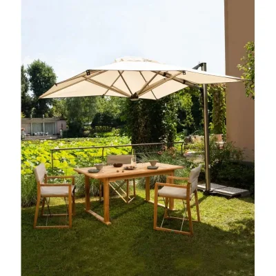 Unopiù Ombrellone LEVANTE in alluminio con telo in tessuto acrilico da 290x290 cm